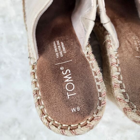 Toms Monica Mule Sandals Tan Size 9 - Picture 3 of 9